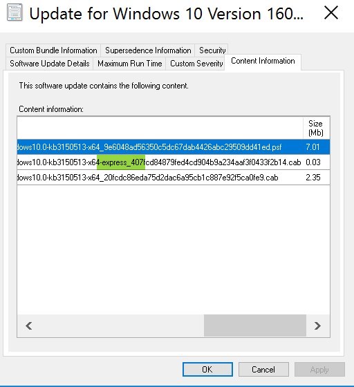 SCCM Express installation files