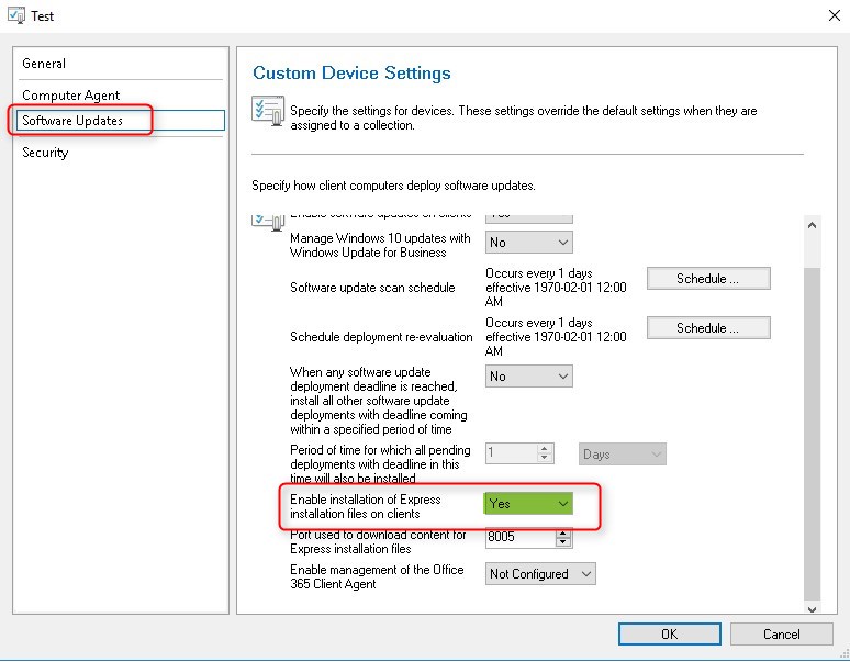 SCCM Express installation files