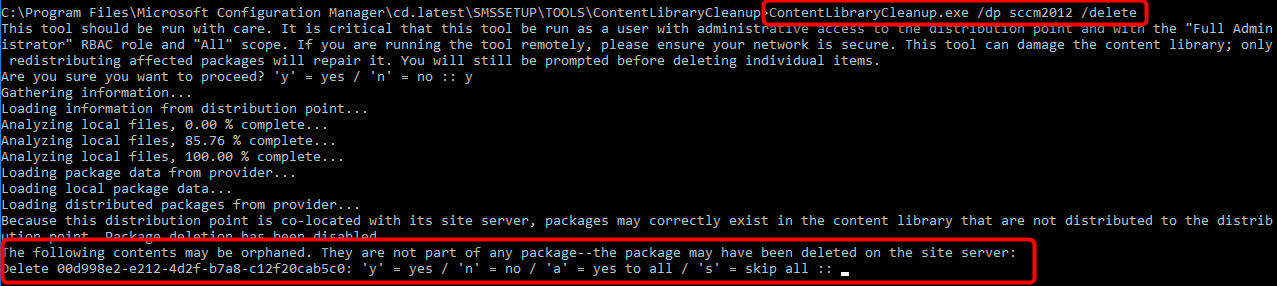 SCCM Content library cleanup tool