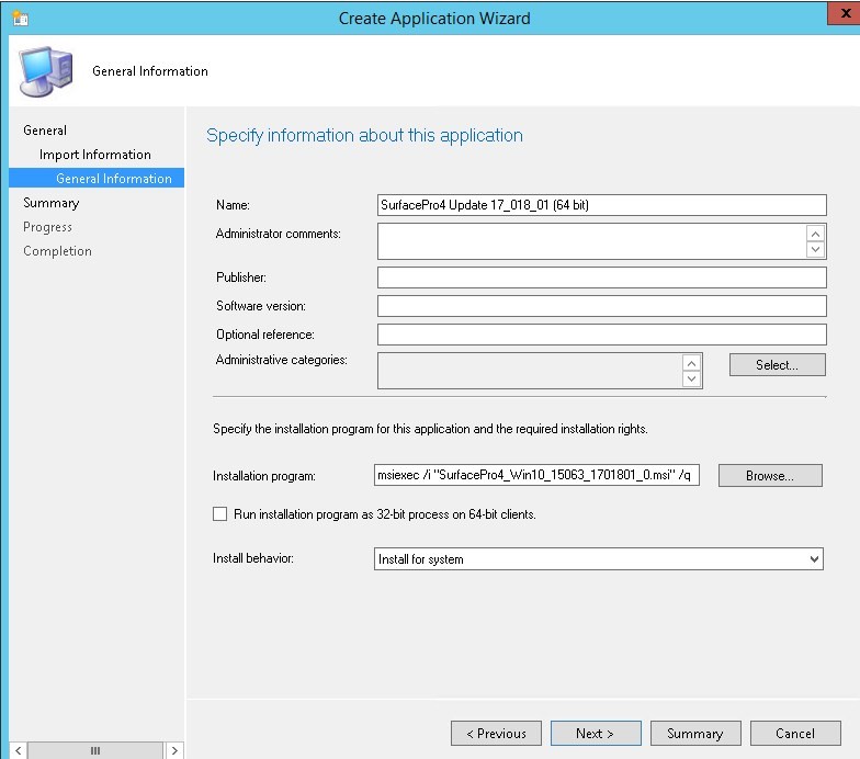 SCCM Update Microsoft Surface Firmware