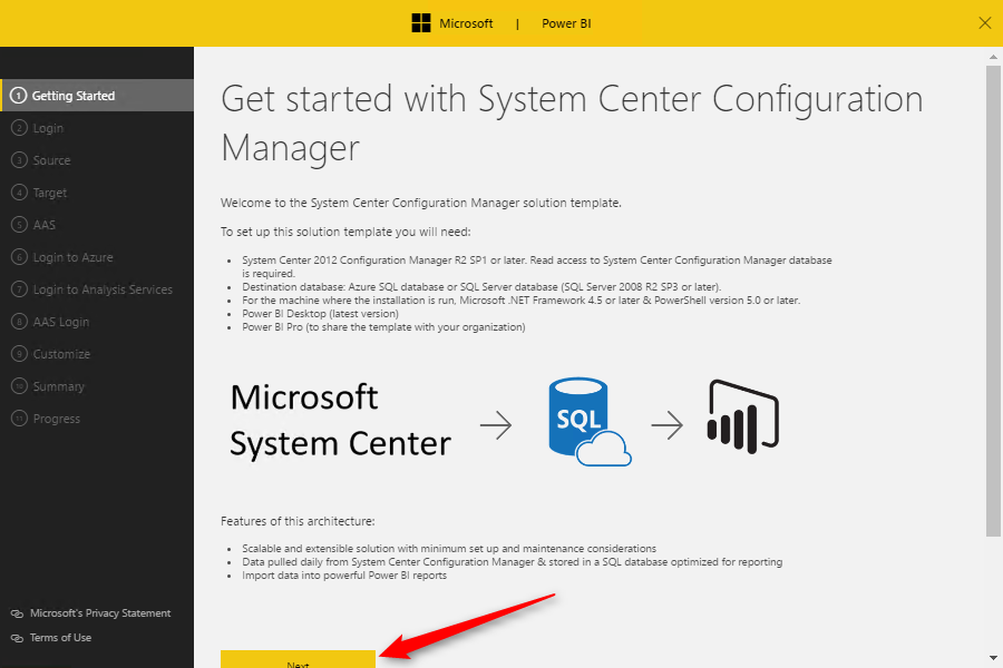 SCCM Power BI Dashboard