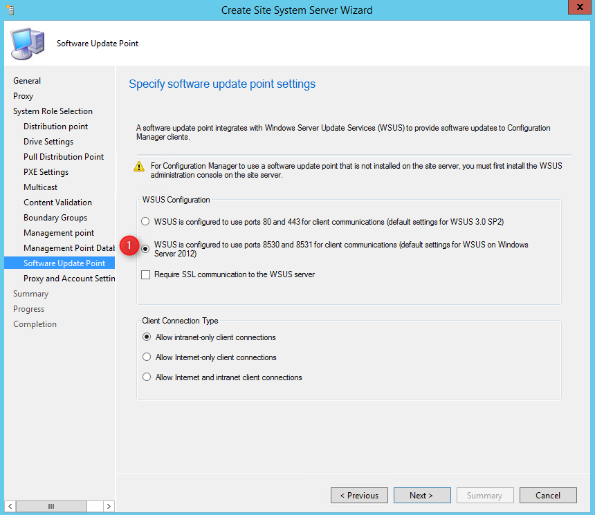 Installing SCCM DP MP SUP Untrusted Domain