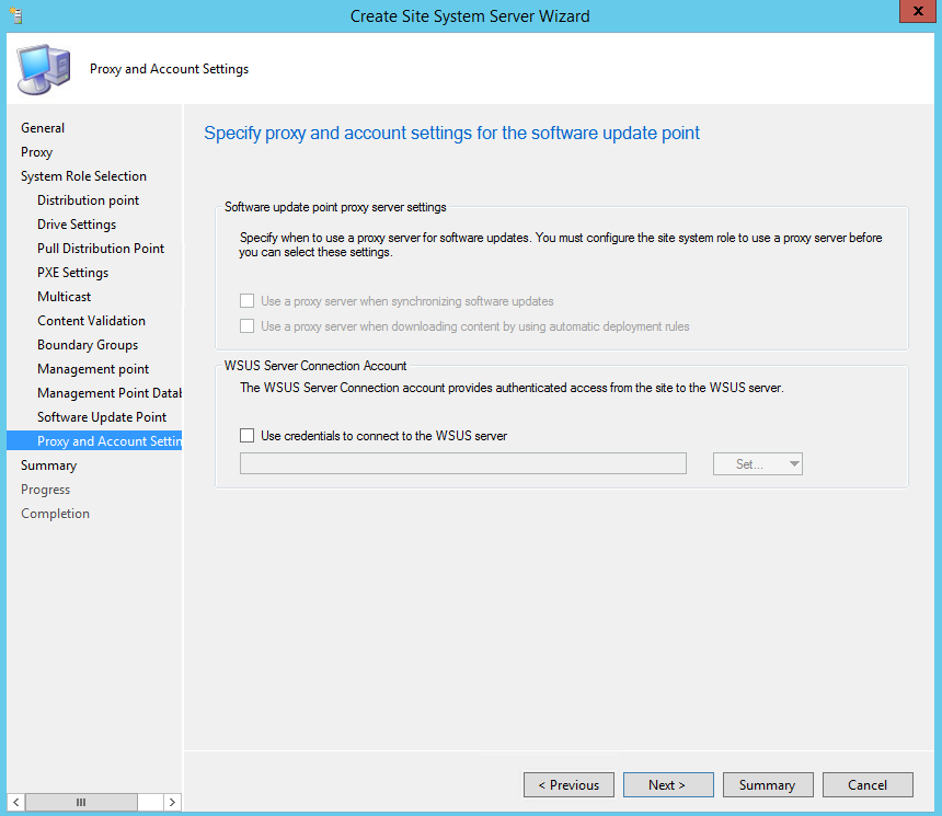 Installing SCCM DP MP SUP Untrusted Domain