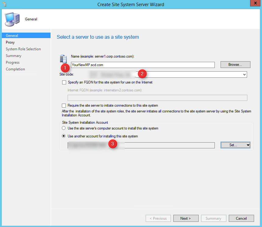 Installing SCCM DP MP SUP Untrusted Domain