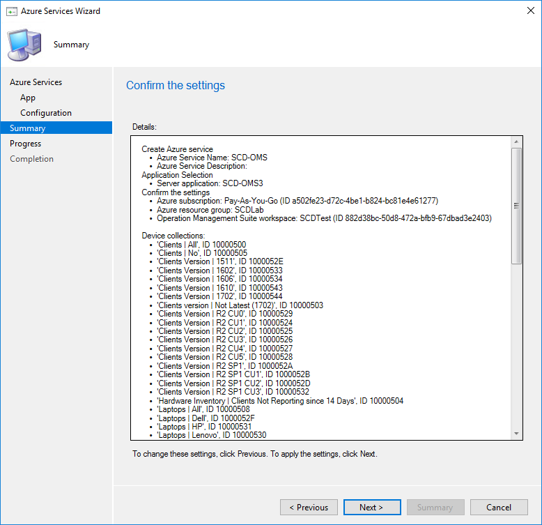 SCCM OMS Connector