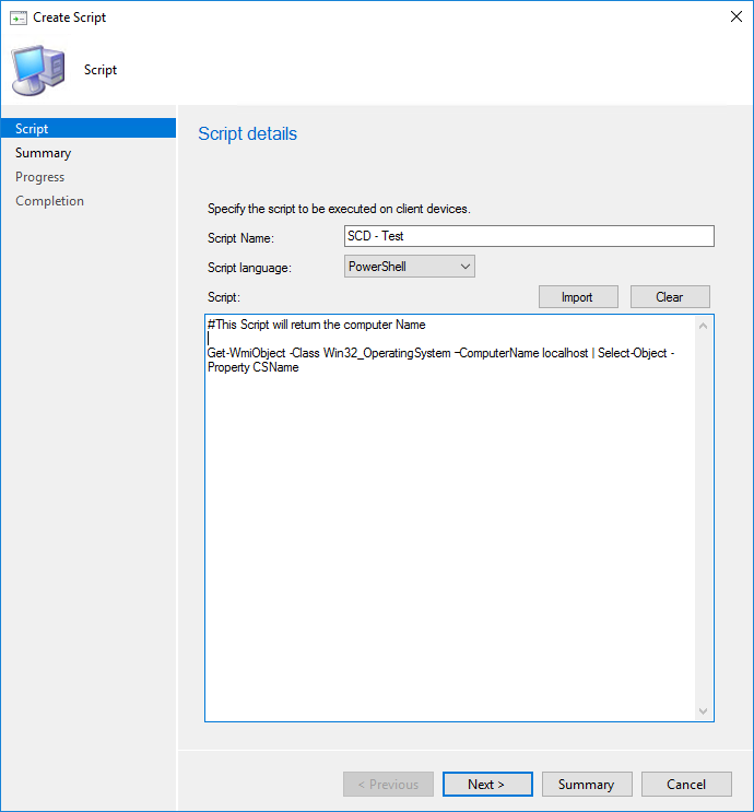 SCCM Deploy PowerShell Script