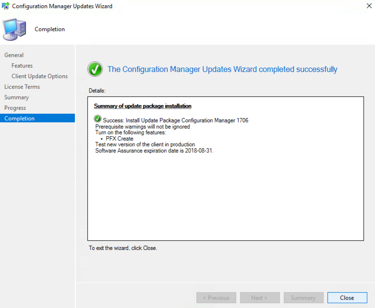 Exit configuration. Microsoft configuration Manager. System Center configuration Manager. Менеджер конфигураций. SCCM.