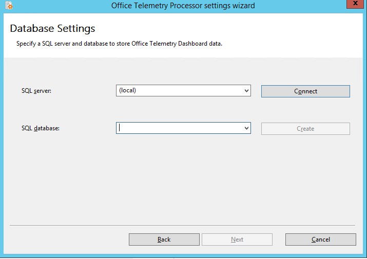 Telemetry dashboard Office 2016