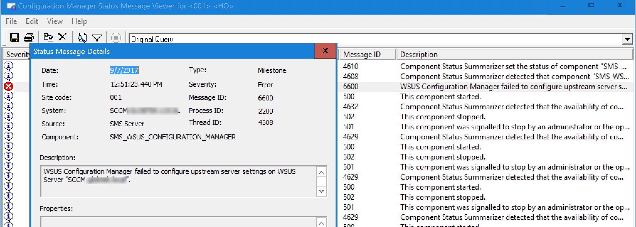 In-place OS upgrade SCCM server