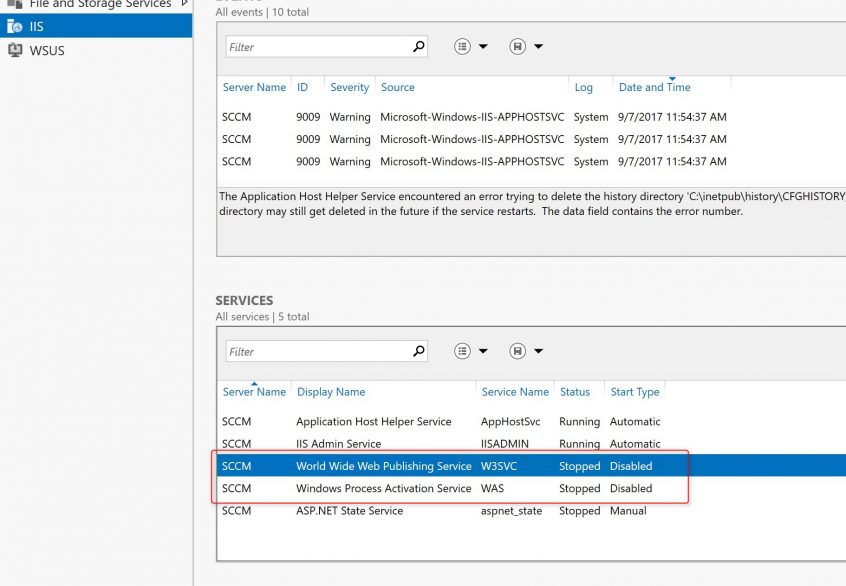 In-place OS upgrade for SCCM site server