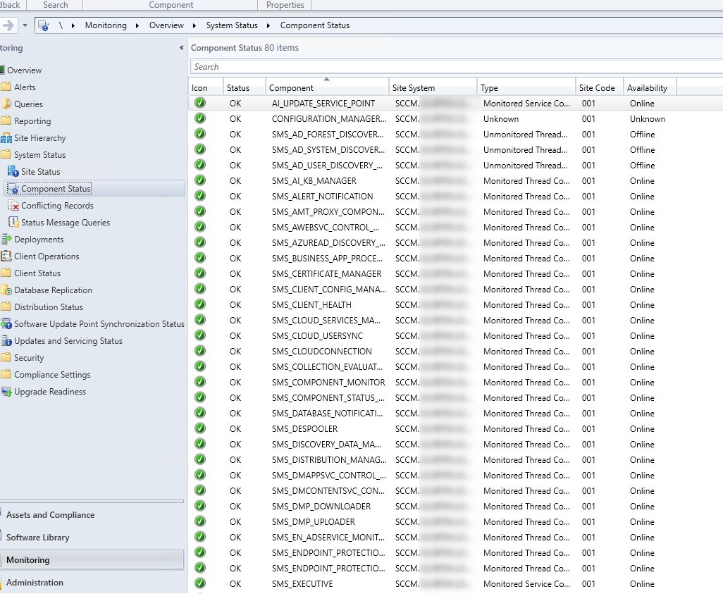 In-place OS upgrade SCCM server