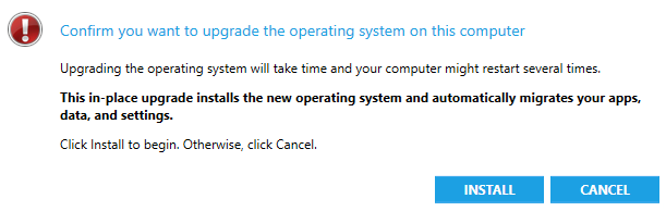SCCM Windows 10 1709 Upgrade