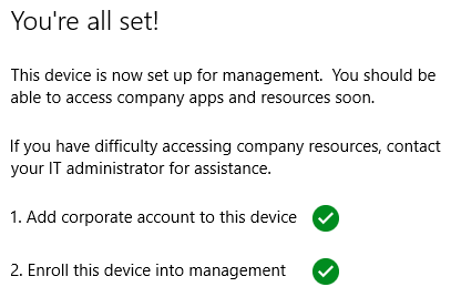 Windows 10 Intune Automatic Enrollment