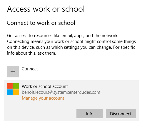 Windows 10 Intune Automatic Enrollment