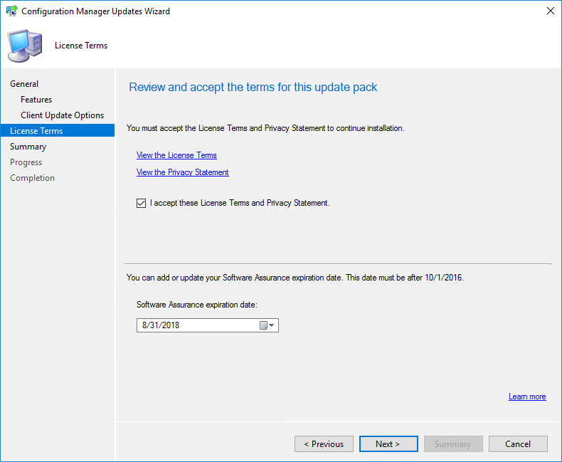 SCCM 1710 Upgrade Guide