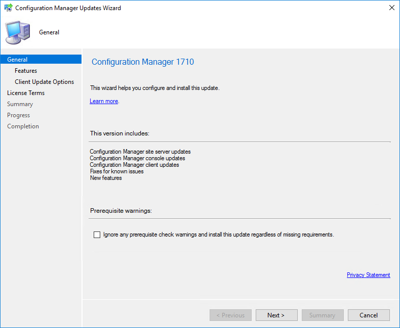 SCCM 1710 Upgrade Guide