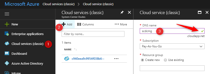 SCCM Cloud Management Gateway