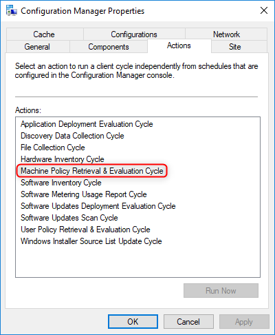 SCCM Spectre Meltdown Configuration Baseline