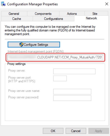 SCCM Cloud Management Gateway