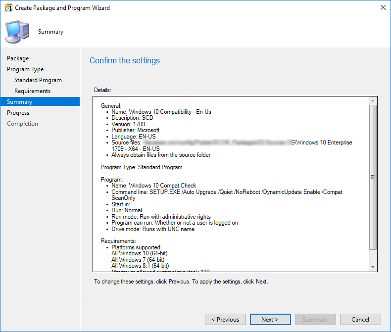 SCCM Windows 10 Compatibility Check