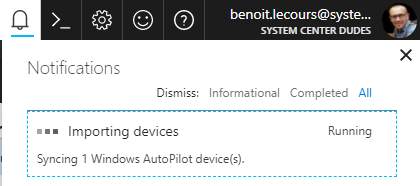 Microsoft Intune Autopilot device import