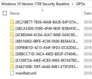 Windows 10 Security baseline
