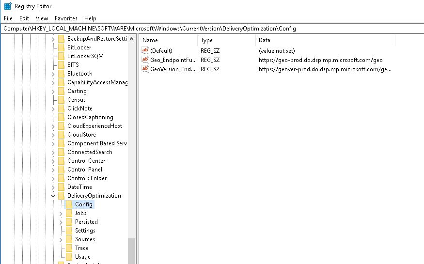 SCCM Delivery Optimization Task sequence