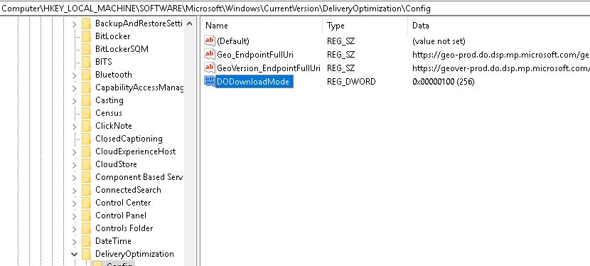 SCCM Delivery Optimization Task sequence