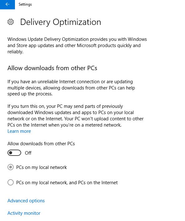 SCCM Delivery Optimization Task sequence