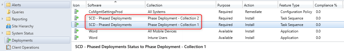 SCCM Phased Deployments