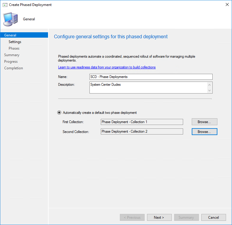 SCCM Phased Deployments