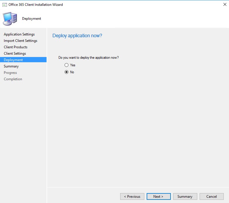 SCCM Office 365 Installer