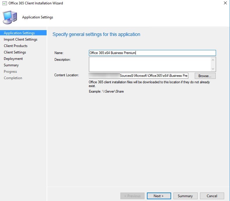 SCCM Office 365 Installer