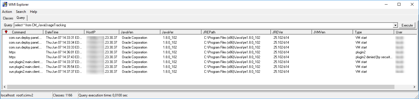 SCCM Java Inventory