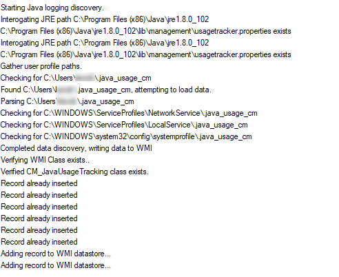 SCCM Java Inventory