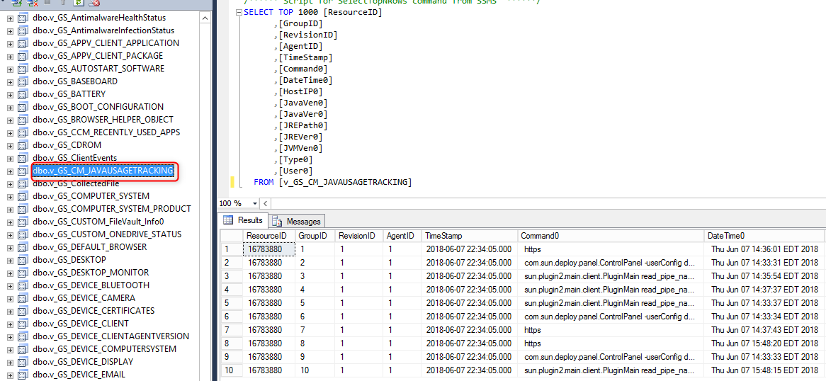 SCCM Java Inventory