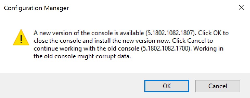 SCCM 1802 Hotfix Rollup KB4163547