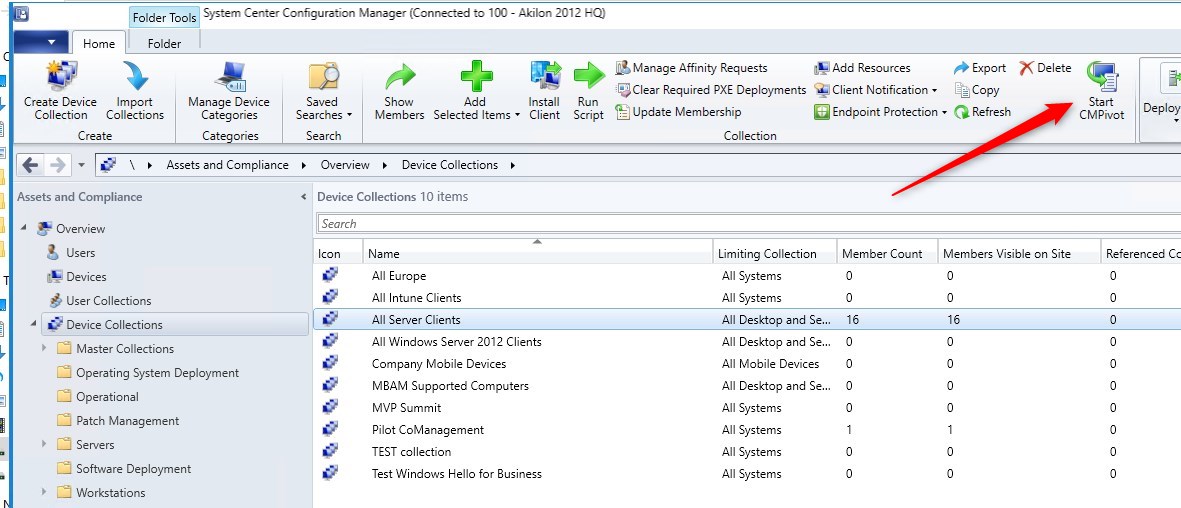 SCCM CMPivot