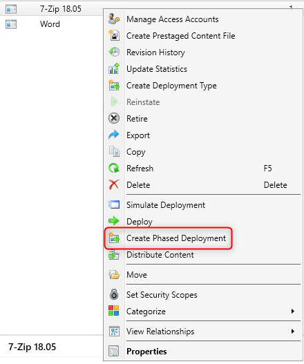 SCCM Application Phased Deployment