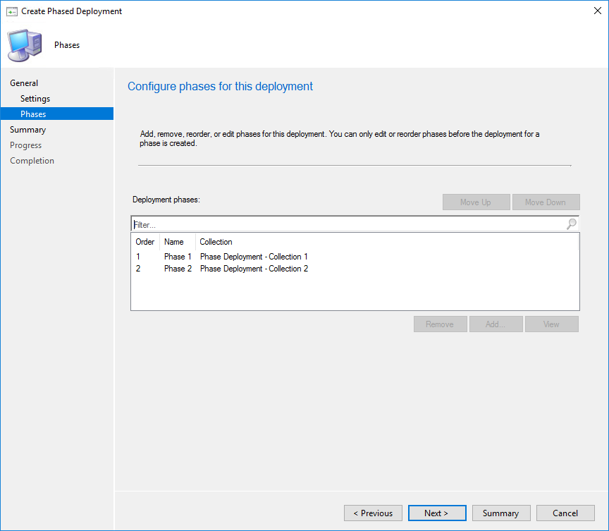 SCCM Application Phased Deployment