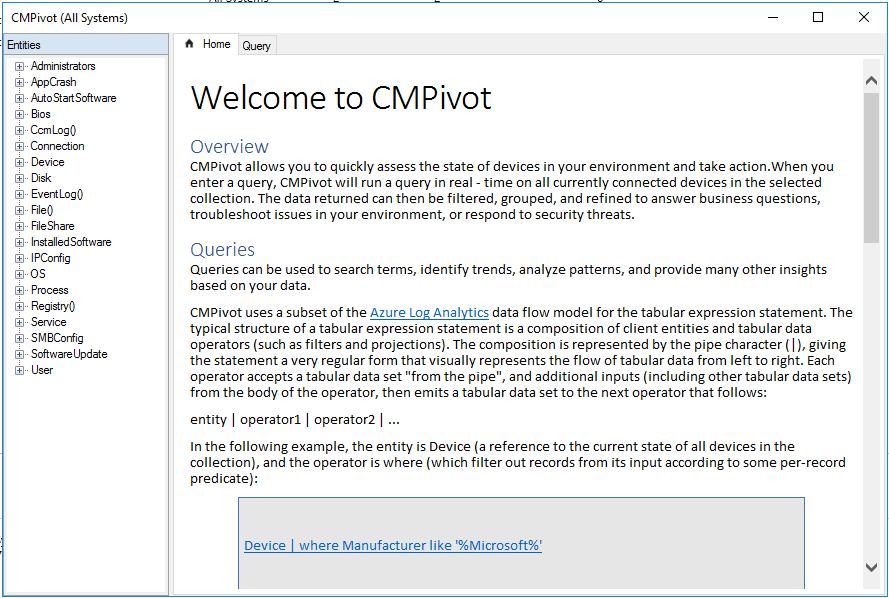 SCCM CMPivot Query Examples 