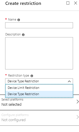 enrollment restrictions intune