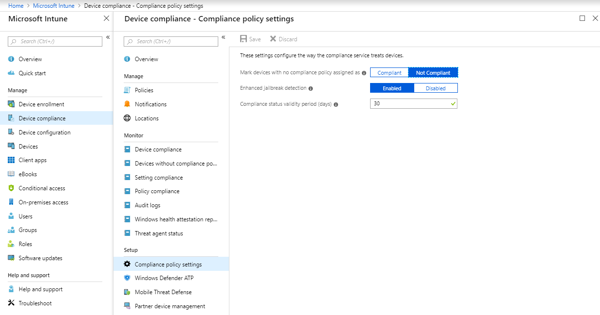 Compliance Policy Intune