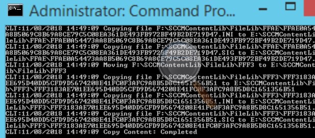 SCCM Move Content Library