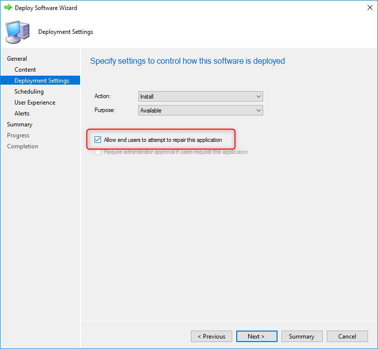 SCCM Repair Application