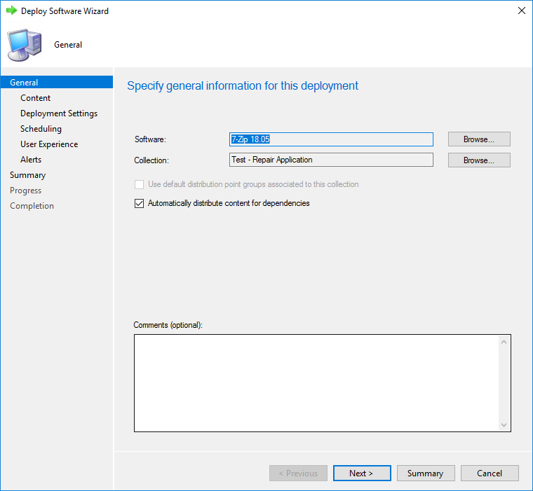 SCCM Repair Application