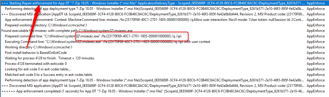 SCCM Repair Application