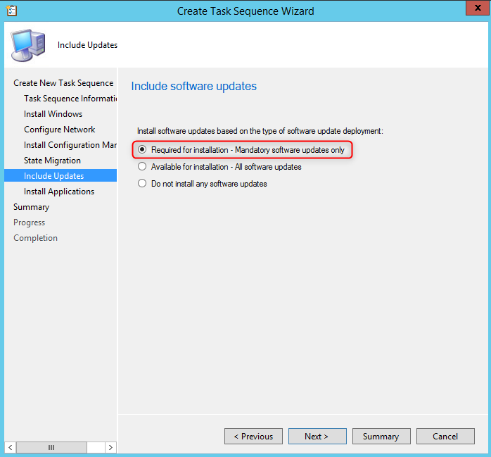 SCCM Windows 2019 Task Sequence