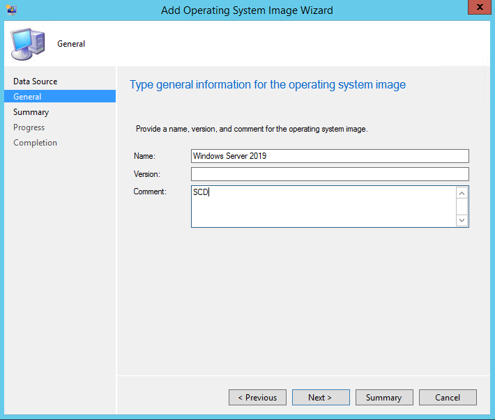 SCCM Windows 2019 Task Sequence