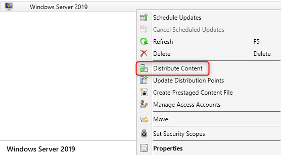 SCCM Windows 2019 Task Sequence